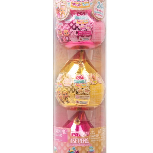 Cry Babies Magic Tears Golden & Pink Edition Capsules 3 Pack. - Picture 2 of 7